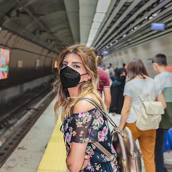 Maska Ochronna FFP2 / KN95 5-Warstwowa, Certyfikowana CE Pakiet 25 szt