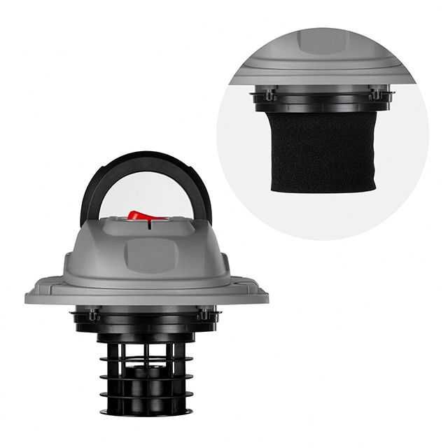 Пилосос будівельний 1 кВт, бак 15 л, шланг 1,5 м. INTERTOOL DT-1015.