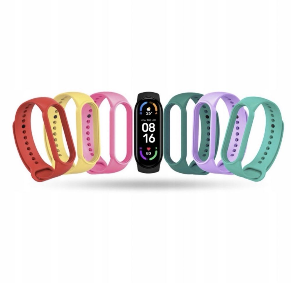 Opaski do Xiaomi Mi Band 5/6/7 | DUŻO KOLORÓW!