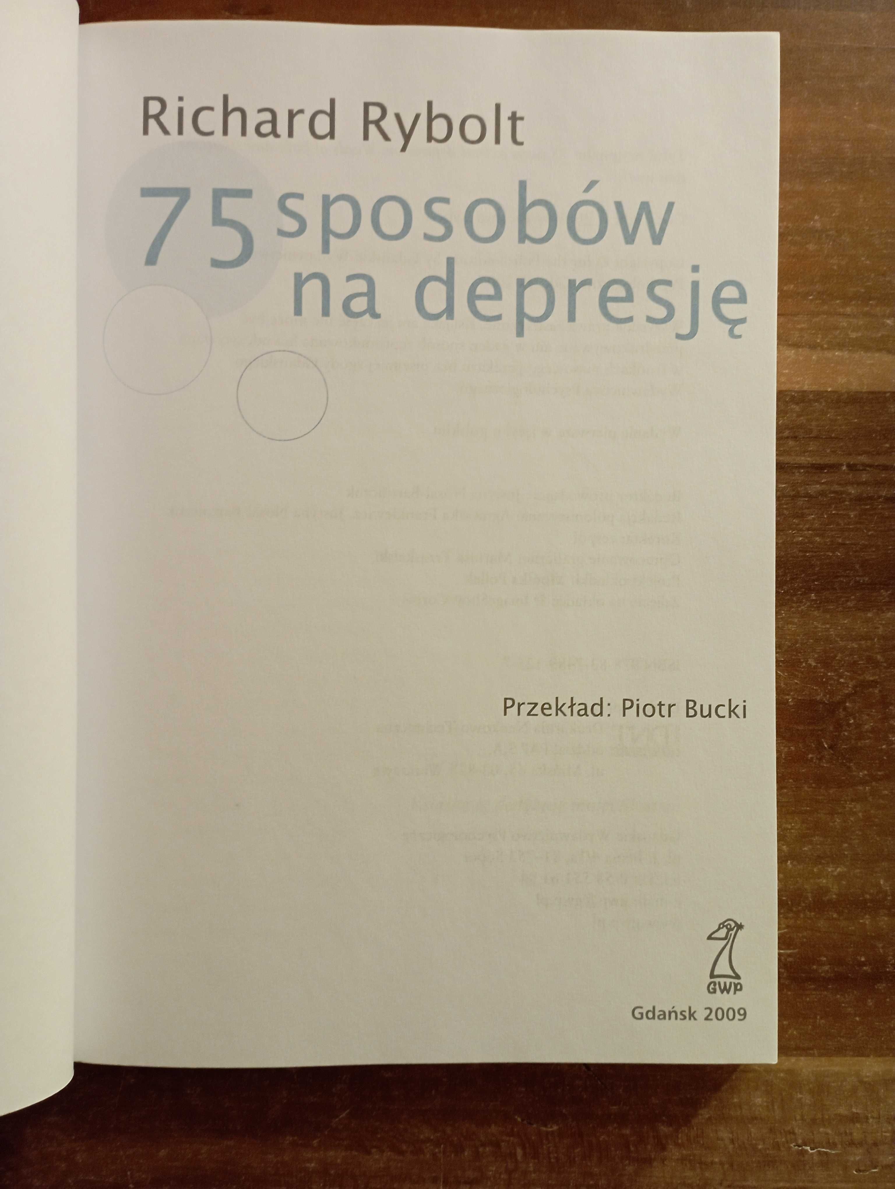 75 sposobów na depresję Richard Rybolt