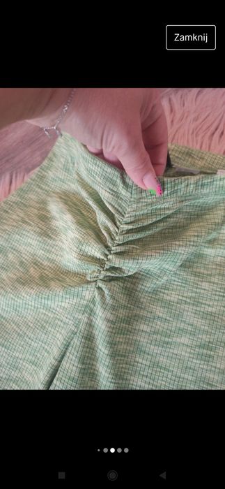 H&M prążkowane dzwony materiałowe XXS