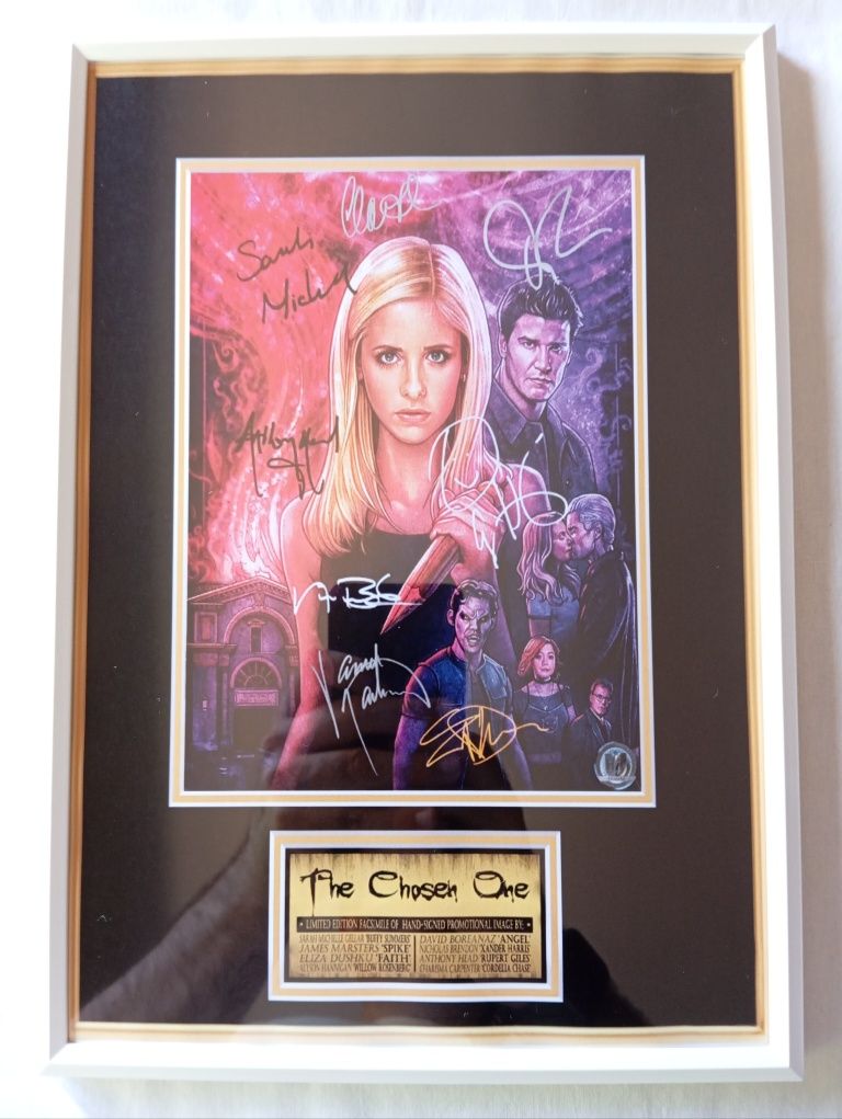 Moldura Série Buffy the Vampire Slayer com Autógrafos (A4)