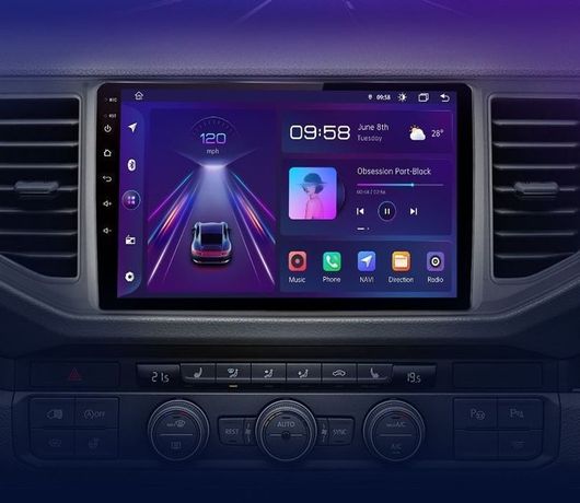 Radio nawigacja Volkswagen VW Crafter 2017 - 2021 Android Carplay 8GB