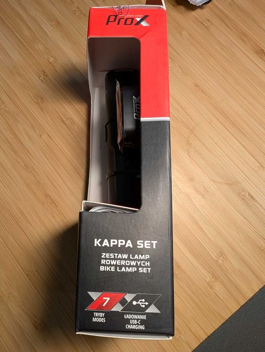 Lampki rowerowe - zestaw - Prox - Kappa Set - Nowe - bardzo mocne