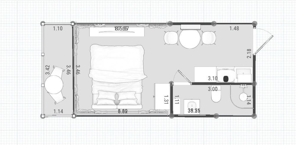 Casa Modular T1,34m2