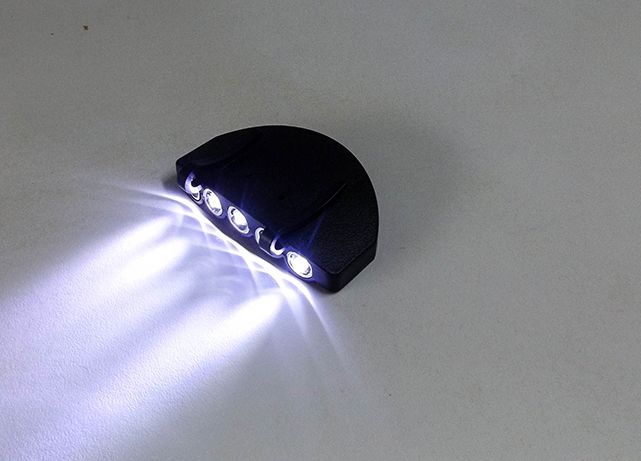 Acessório de Luz branca LED para o boné portátil