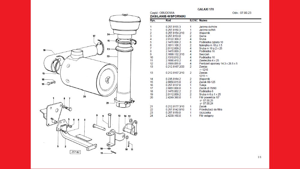 SAME Explorer 55,60,65c,70,75,80,falcon 50 KATALOG CZĘŚCI po PL