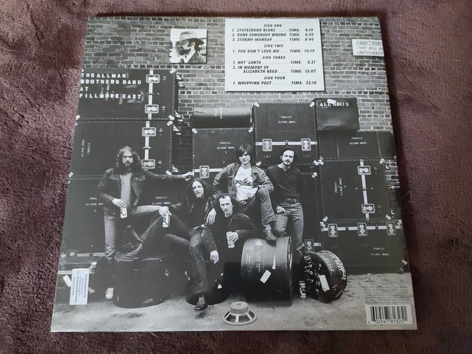 winyl The Allman Brothers Band At Fillmore East 2 lp, nowy,folia