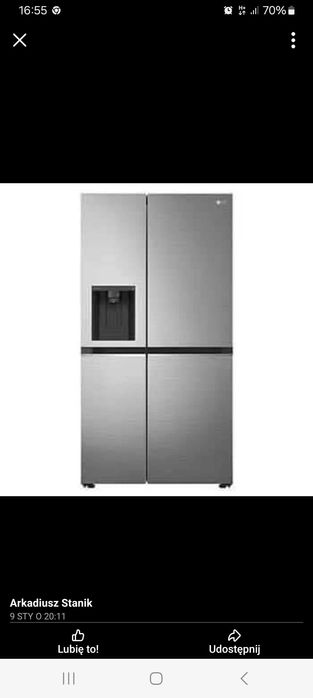 Lodowka zamrazarka LG fabrycznie zapakowana