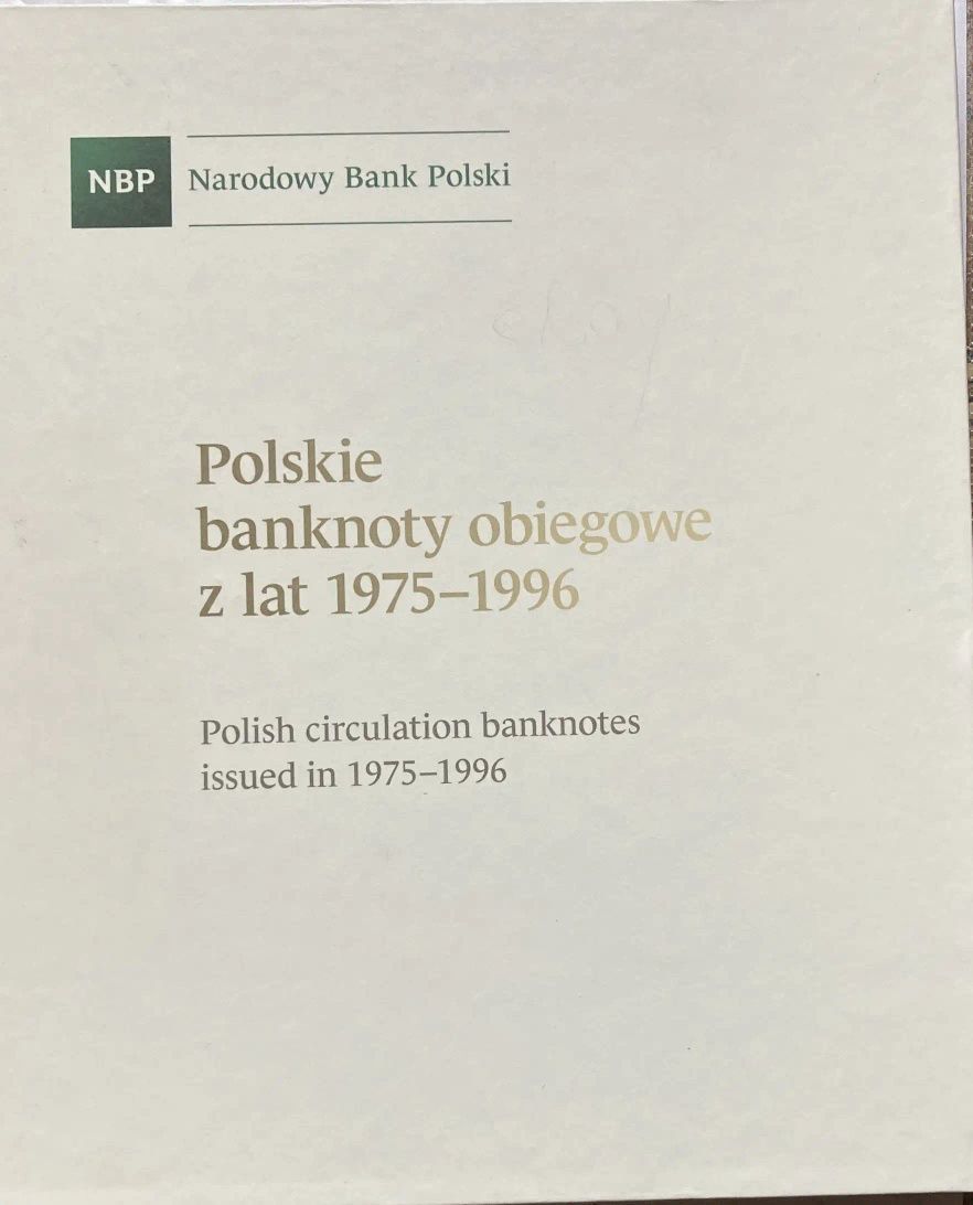 Album polskie banknoty obiegowe  1975r - 1996r.