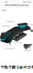 EUREKA ERGONOMIC Stolik gamingowy z diodami LED
