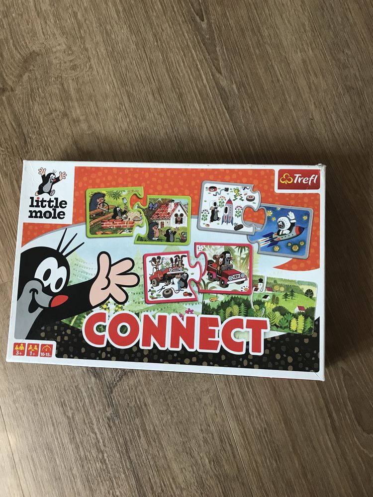 Puzzle connect połącz krecik