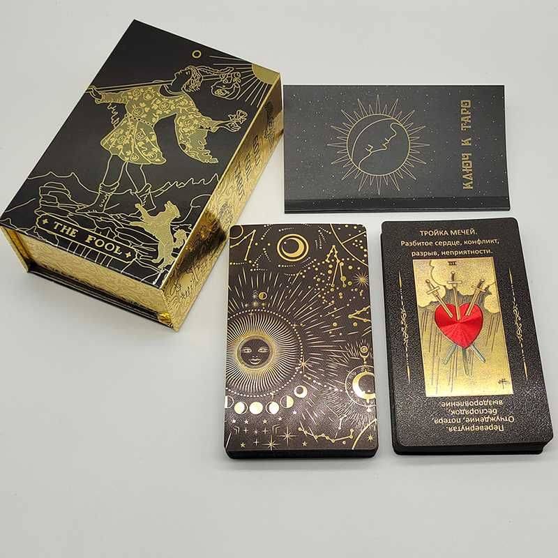 Gold Foil Tarot Cards for Russia Market