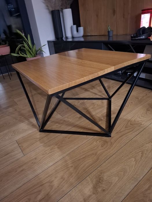 Stolik kawowy dębowy loft