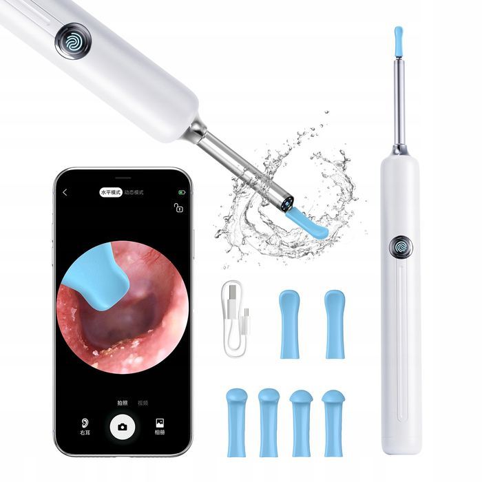 Smart Otoskop Kamera Do Czyszczenia Uszu Usuwania Wosk Android Ios 5mp