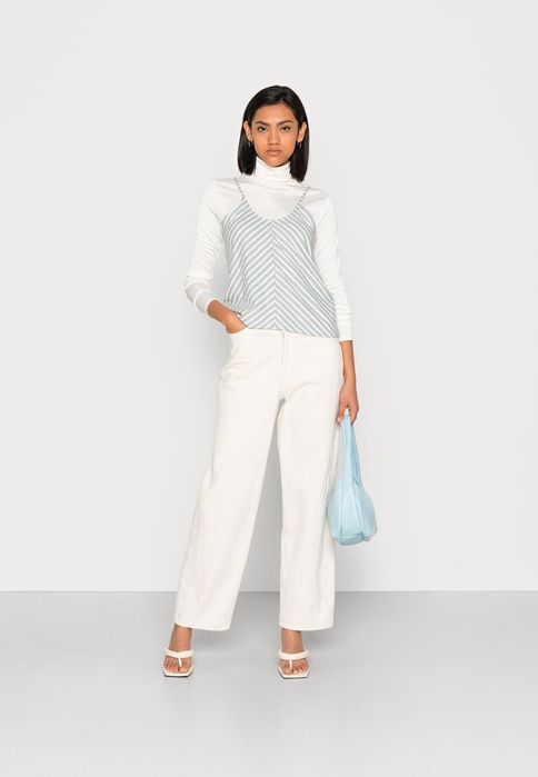 Top w paski z wycięciem na plecach Only r. S