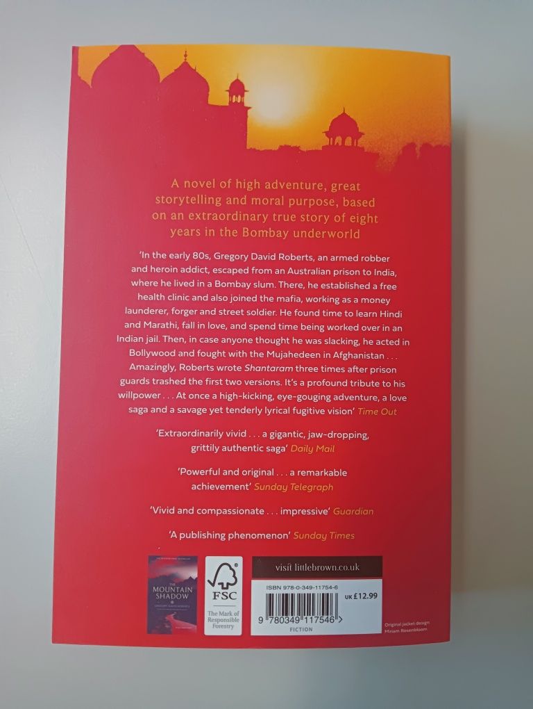 Livro "Shantaram"
