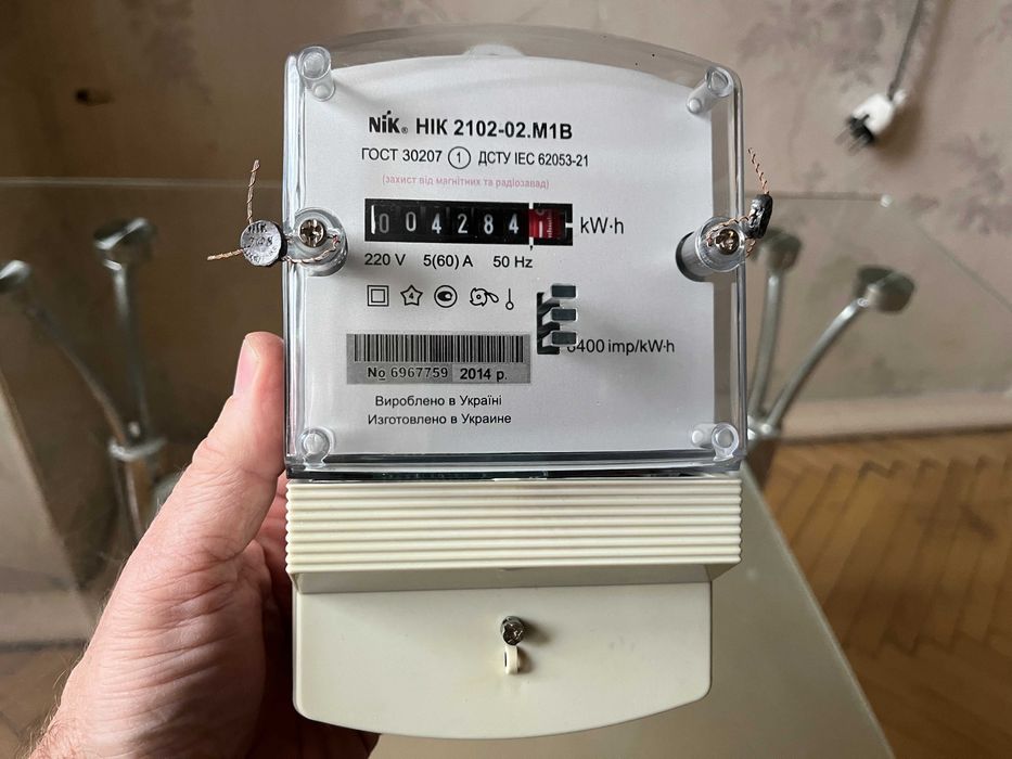 Счетчик лічильник электроэнергии НІК 2102-02 М1В электросчетчик NIK