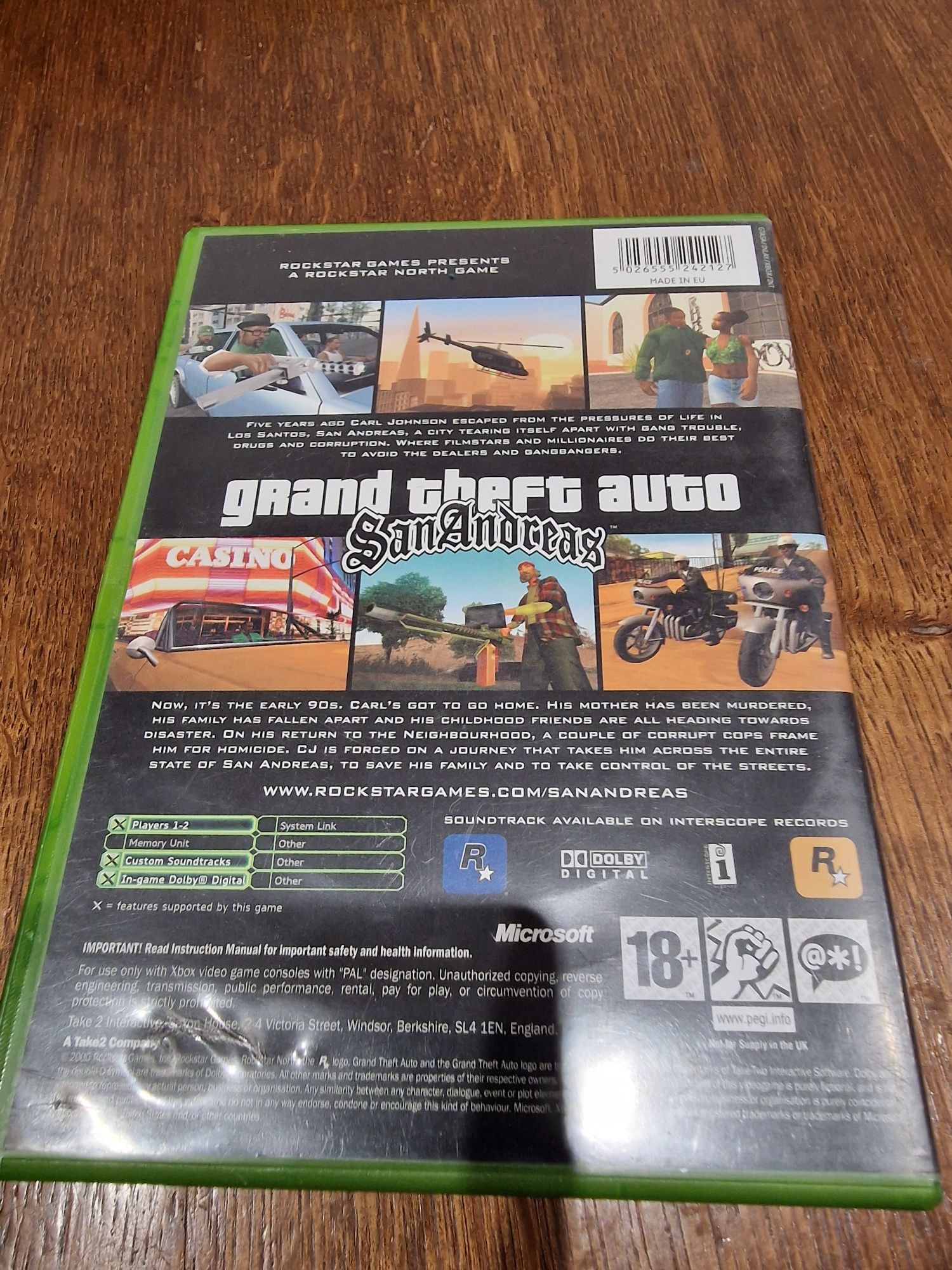 GTA san Andreas Xbox classic