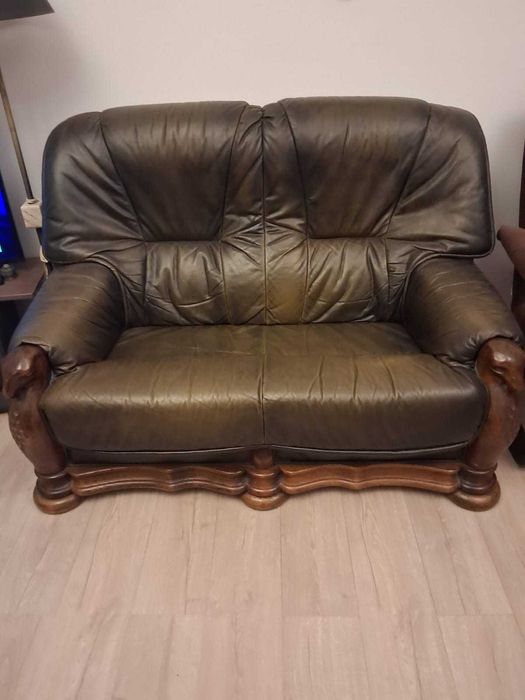 meble Kler, komplet 3+2+1, ława i pufa