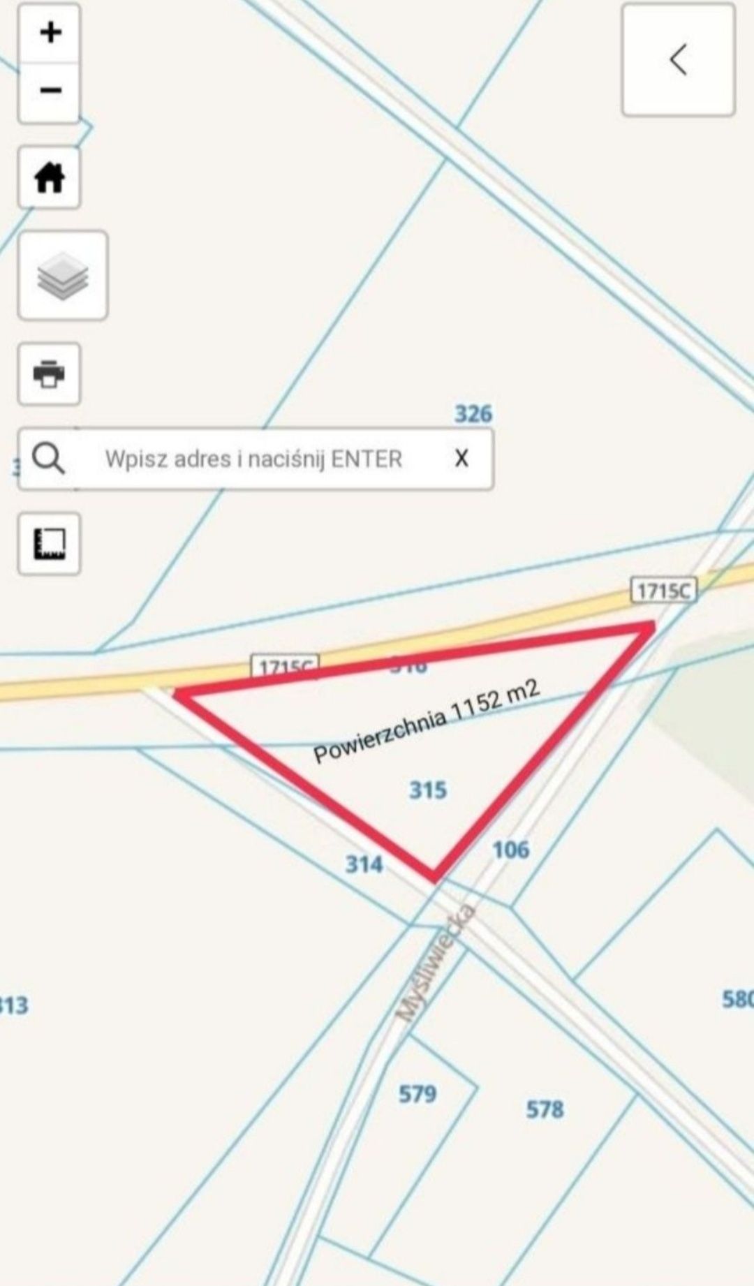 Działka budowlana 1152m z warunkami zabudowy mieszkalno - handlowa
