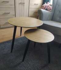 Komplet stolików drewnianych 40cm 60cm stoliki kawowe ławy do salonu