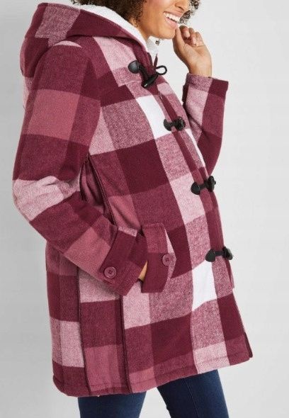 B.P.C płaszcz ciążowy na baranku z panelem na dzieko ^46