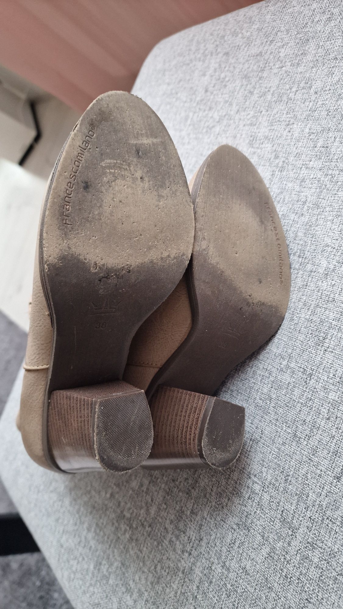 Buty skórzane Francescomilano damskie 38