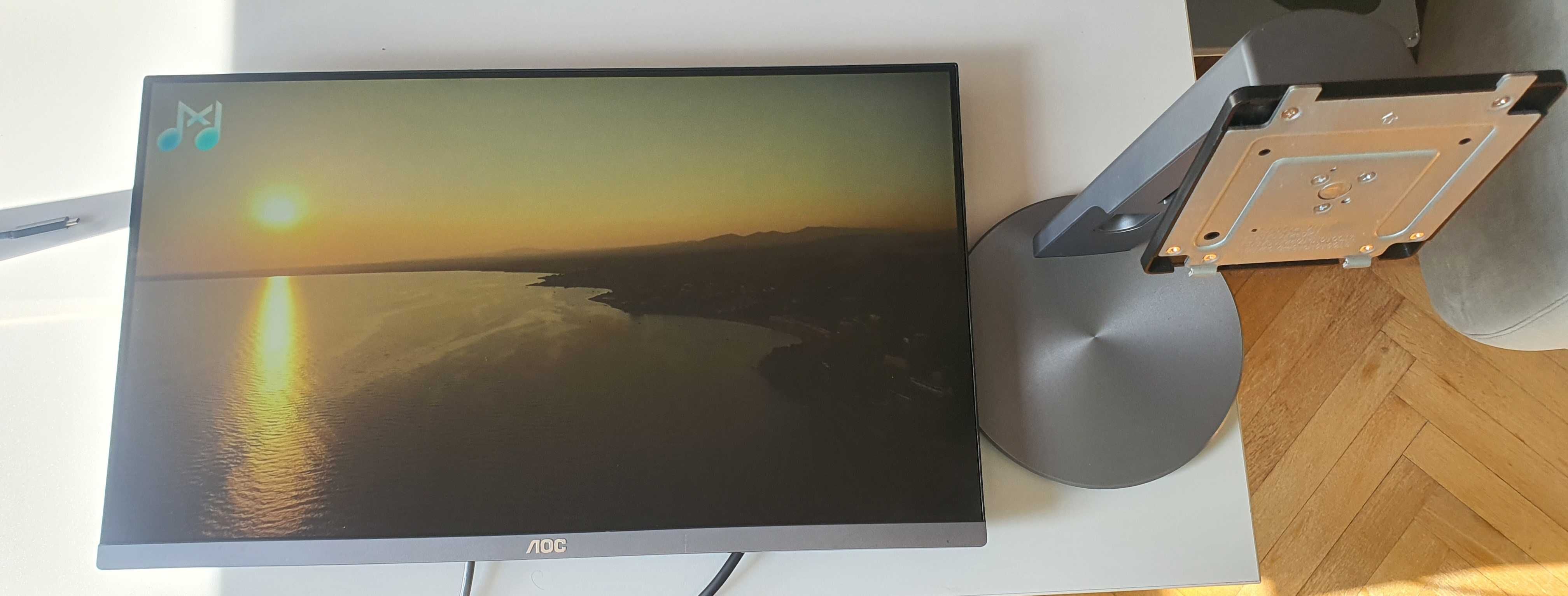 Monitor AOC i2490PXQU 24" + Statyw obrotowy + Kabel zasilający
