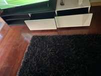 Movel TV branco e preto