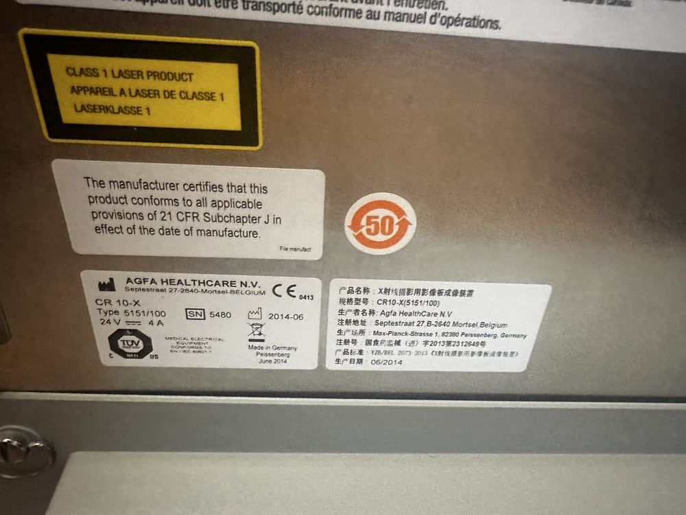 Agfa CR 10-X skaner RTG