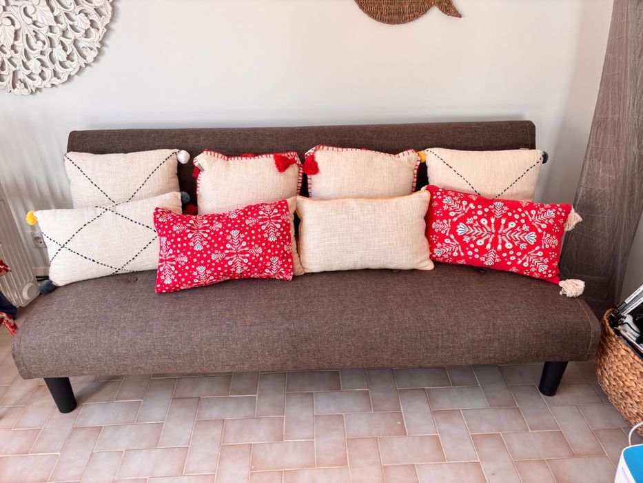 Sofa cama castanho