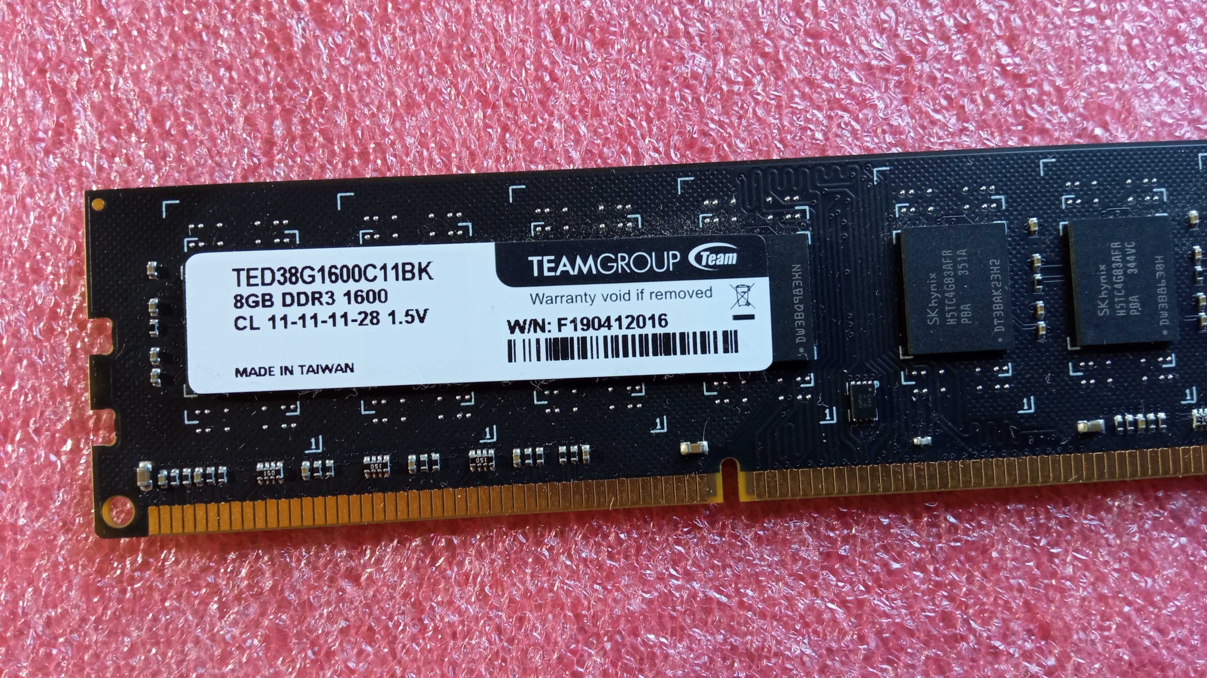 Оперативная память TEAM GROUP 8Gb(4-4)-DDR3-1333Mhz /Intel-Amd/