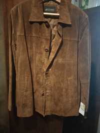 Кожаный мужской пиджак (НОВАЯ)