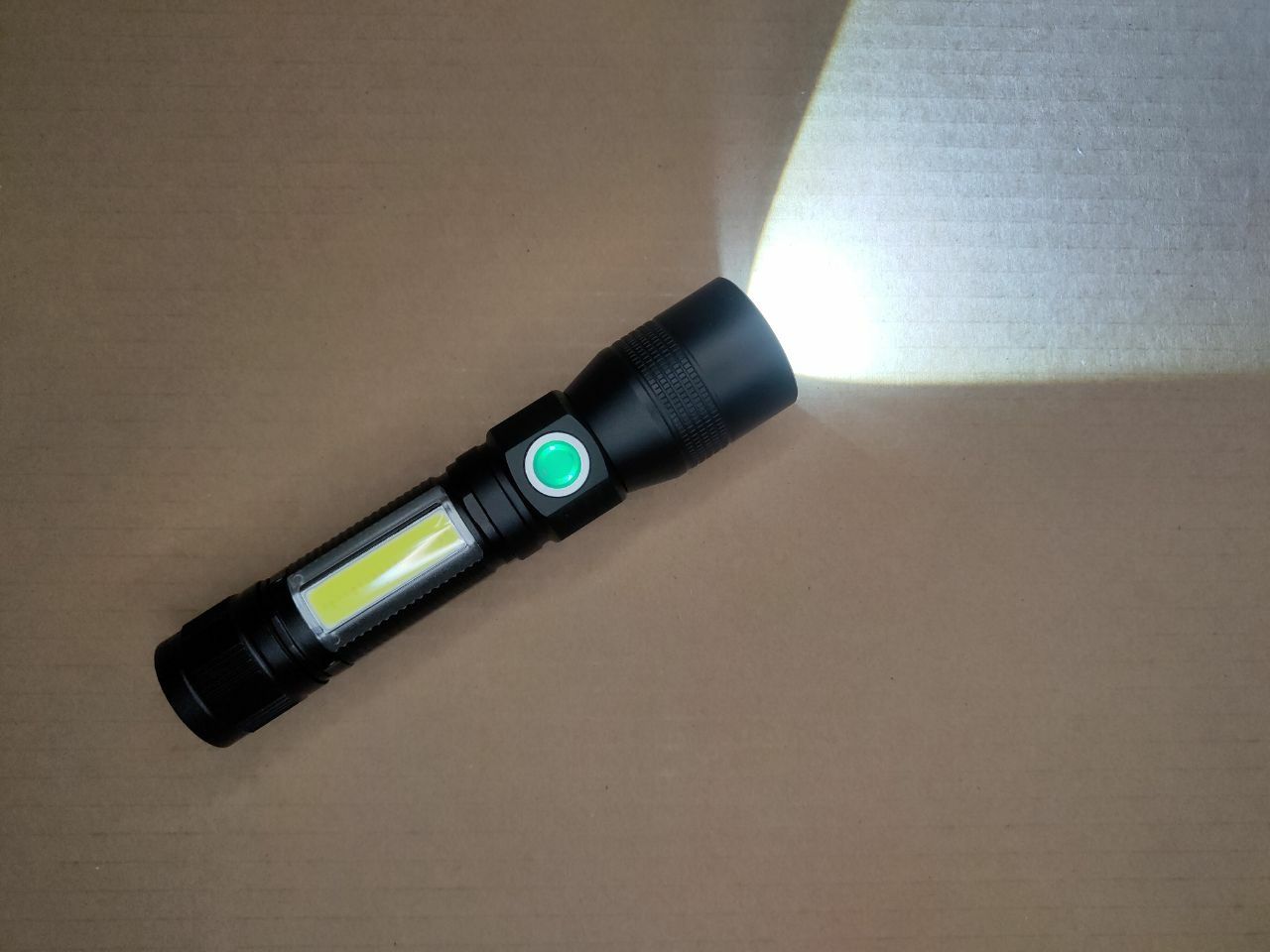 Ліхтарик багатофункціональний, T6 COB UV 365 nm, з павербанком фонарь