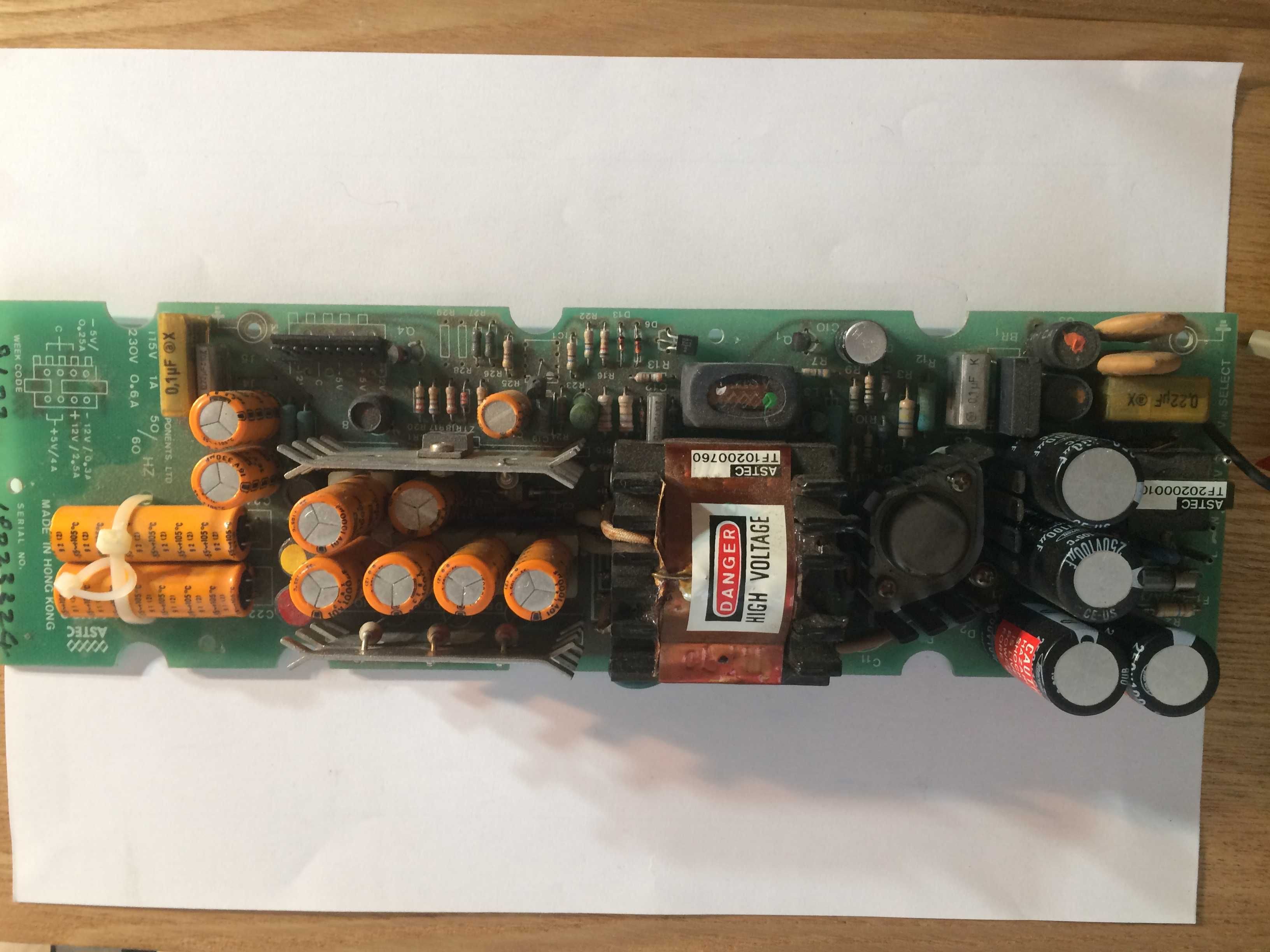 Working Apple III /// 3 Computer Power Supply Board Astec AA11190