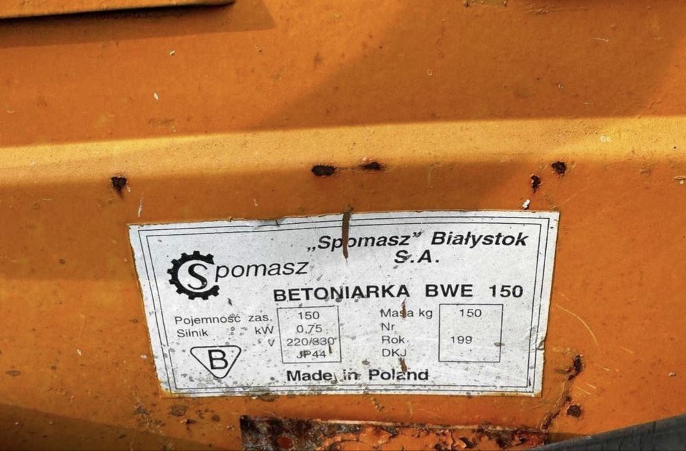 Betoniarka BWE 150