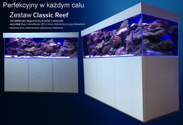 Akwarium Morskie Classic Reef 150/50/50 cm 375 L full opti