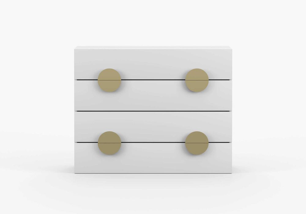 Komoda PERL BIAŁA 4S Idźczak Meble