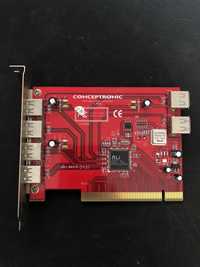 Placa PCi com 6 portas USB - Conceptronic C480i1