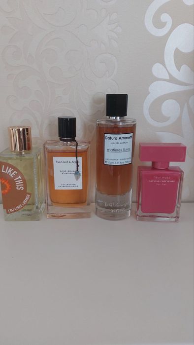 Парфюми LikeThis,DaturaAmaretti,VanCleef,Narciso,Lalique,ElieSaab