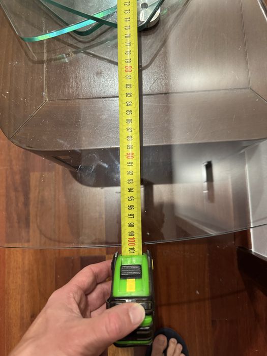 Biurko komputerowe, szklany stolik