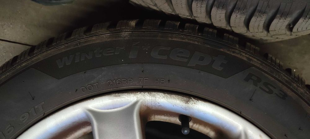 Opony zimowe Hankook 205/55 R16 91T + alufelgi Audi A3
