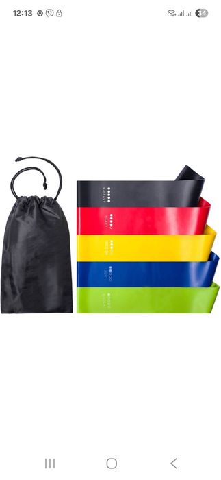 Резинка,гумка, еспандер для фітнесу набір новий в чохлі.