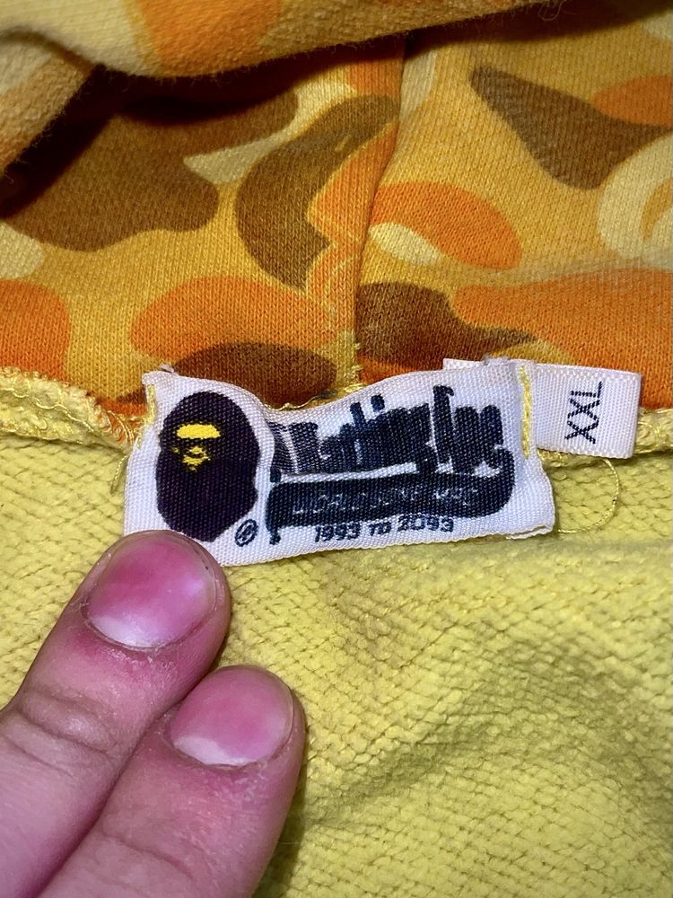 Оранжеве худі BAPE x PUBG з колекції WGM розмір L/XL.