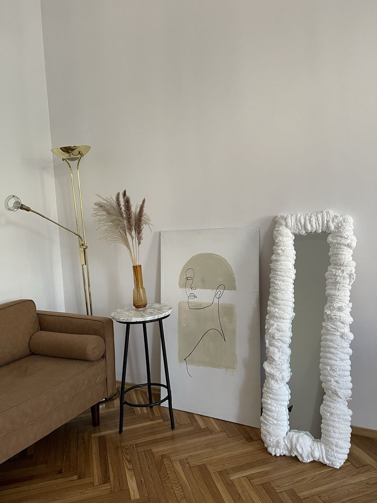 Lampa złota stojąca podłogowa vintage