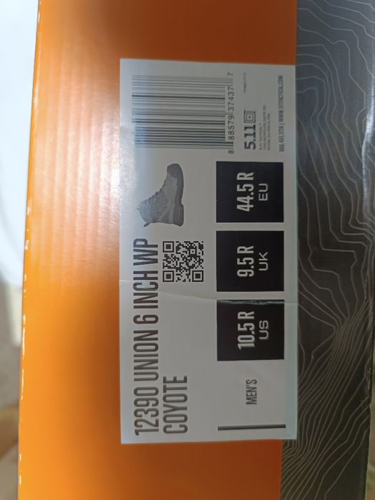 Берці 5.11 Tactical UNION GINCH WP / Берци 5.11 / тактичне взуття