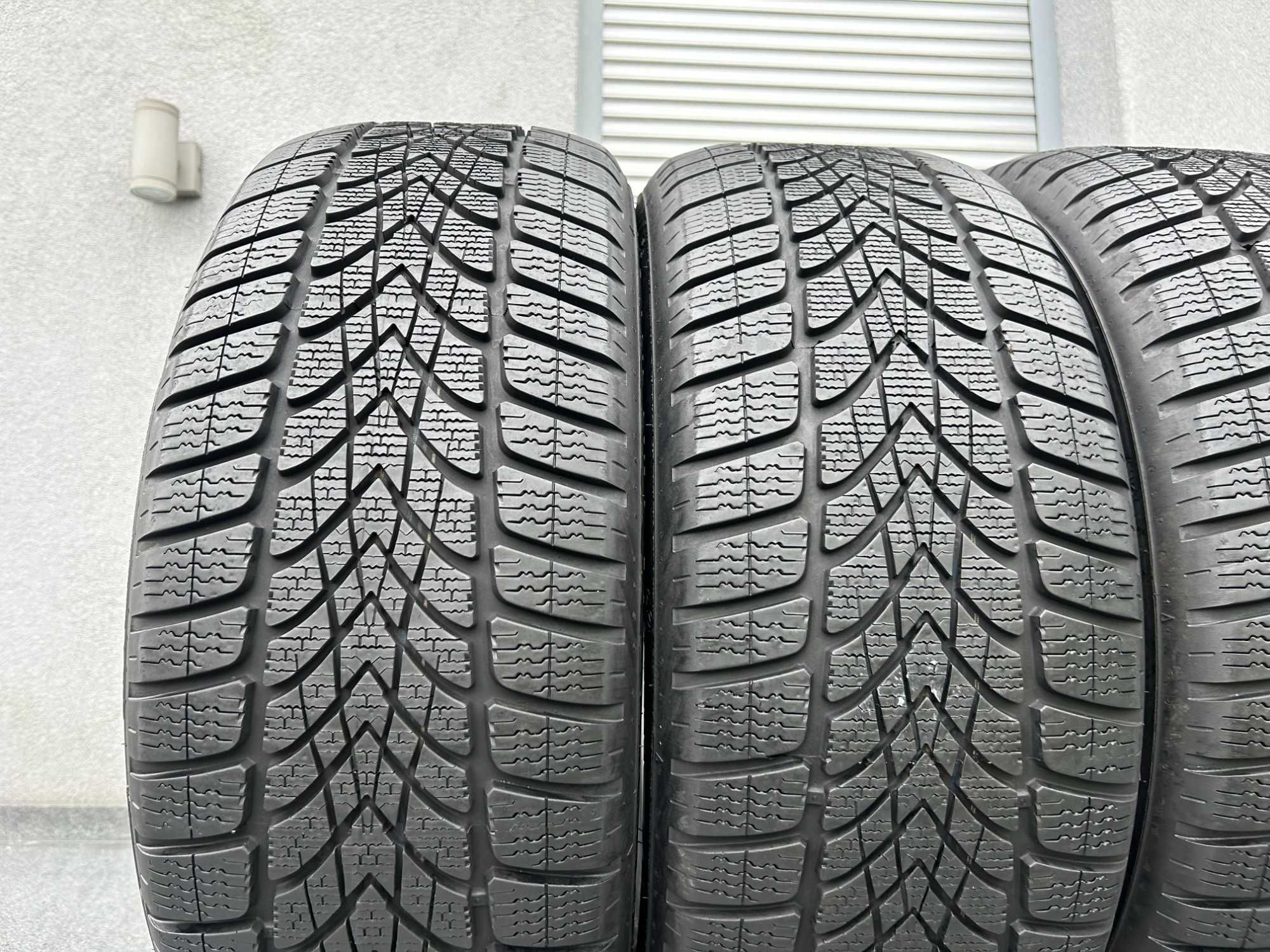 4szt zima 225/55R17 Dunlop WinterSport4D 7,2mm 2019r Poleasingowe LZ59