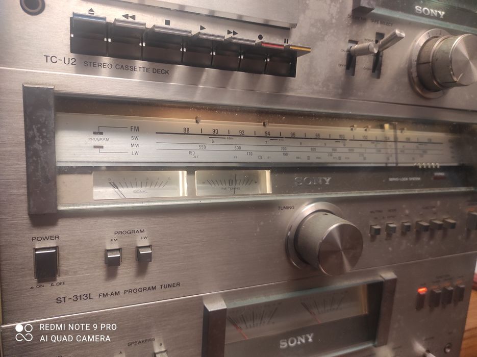 Sony TA-313 + Sony ST-313L + Sony TC-U2 Wzmacniacz tuner deck