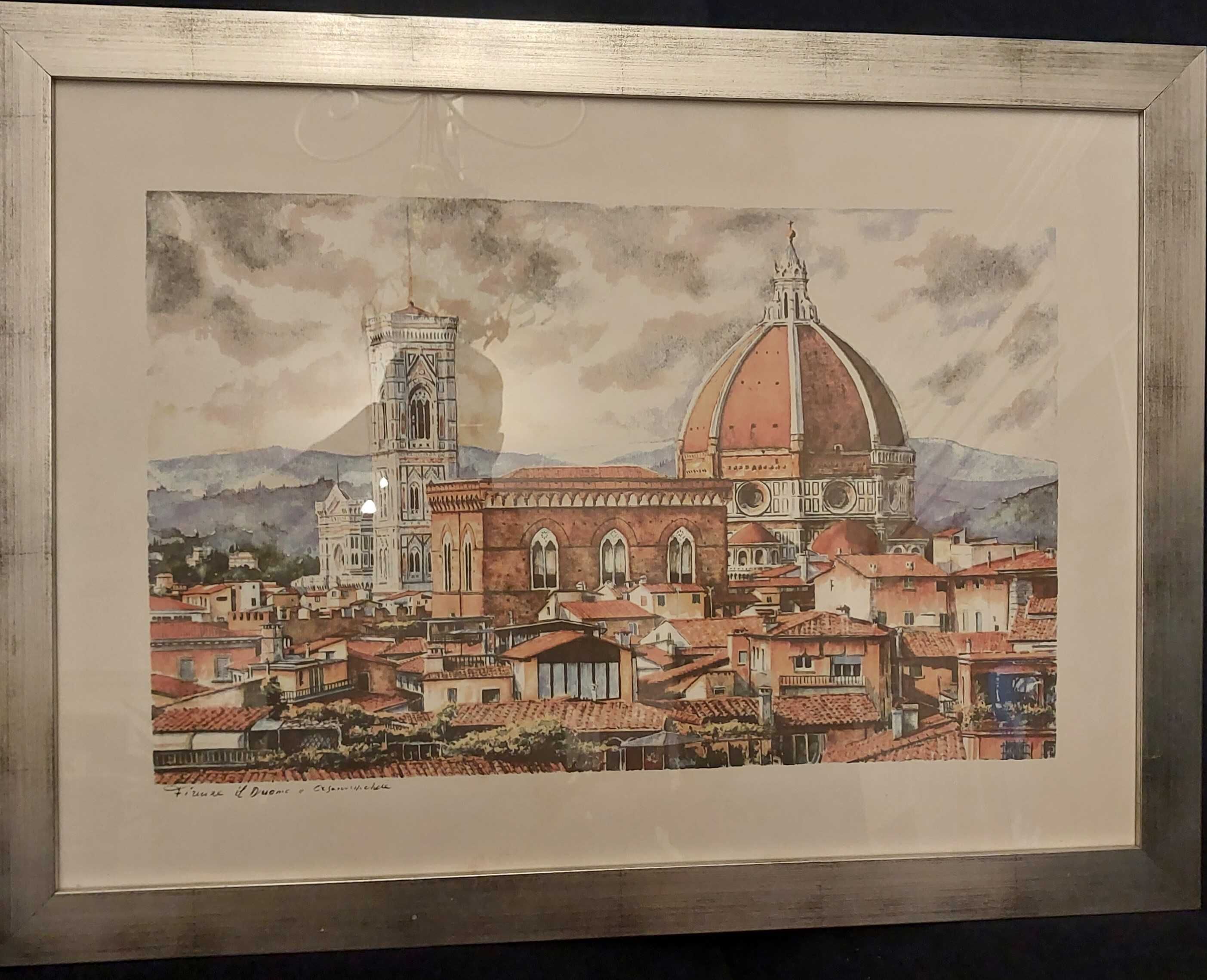 Piękny obraz katedra we Florencji  + niespodzianka !